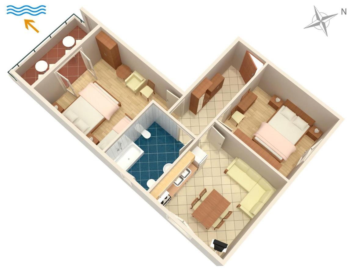 Apartments By The Sea Turanj, Biograd - 6445 Ngoại thất bức ảnh